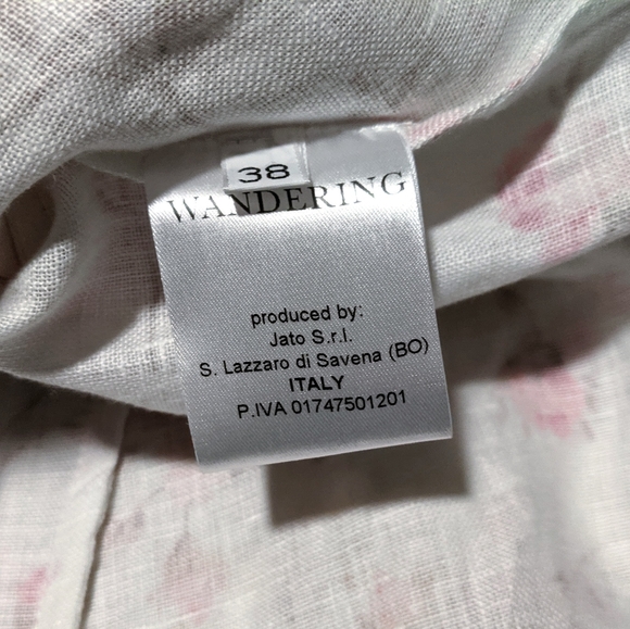 NWT🌼Wandering🌺 Floral Linen Maxi Ruffle Dress - Picture 9 of 11